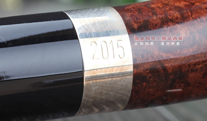 【淘金周】拉森w.o.larsen石楠木烟斗 2015年限量烟斗棕色含压棒-11