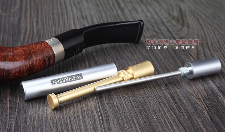 【淘金周】拉森w.o.larsen石楠木烟斗 2015年限量烟斗棕色含压棒-12