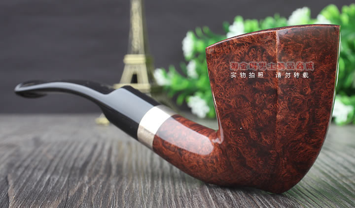 【淘金周】拉森w.o.larsen石楠木烟斗 2015年限量烟斗棕色含压棒-2