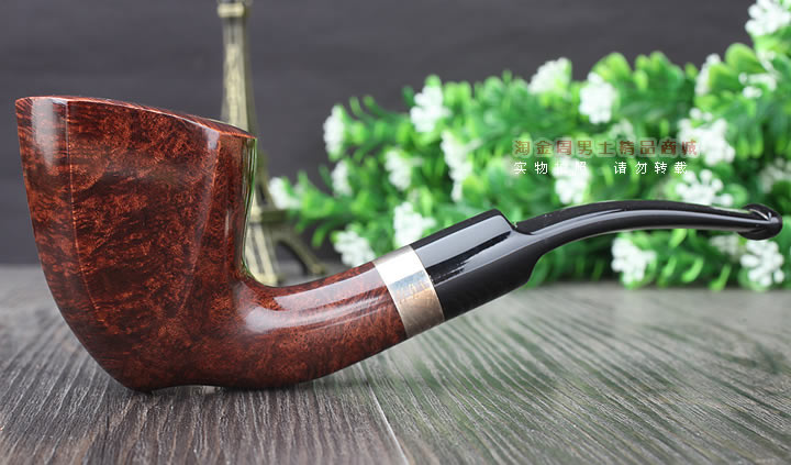 【淘金周】拉森w.o.larsen石楠木烟斗 2015年限量烟斗棕色含压棒-4
