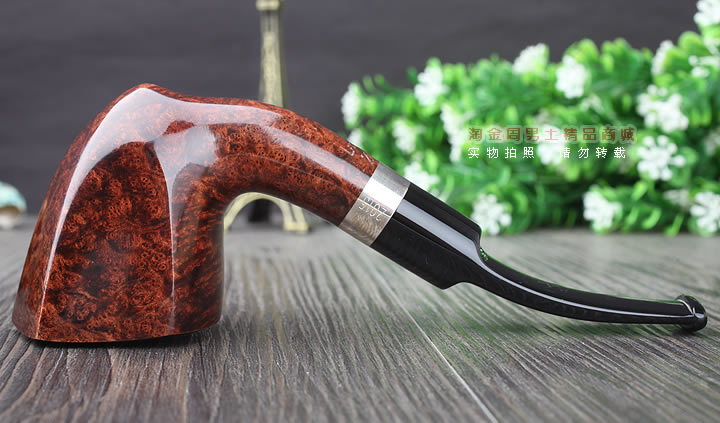 【淘金周】拉森w.o.larsen石楠木烟斗 2015年限量烟斗棕色含压棒-5