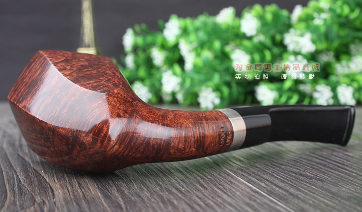 【淘金周】拉森w.o.larsen石楠木烟斗 2015年限量烟斗棕色含压棒-6