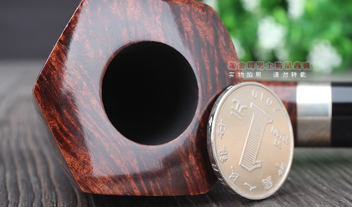 【淘金周】拉森w.o.larsen石楠木烟斗 2015年限量烟斗棕色含压棒-7