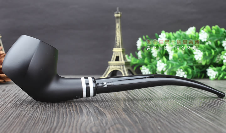 【淘金周】丹麦Stanwell双嘴石楠木烟斗阅读烟斗6件套黑白双嘴402-4