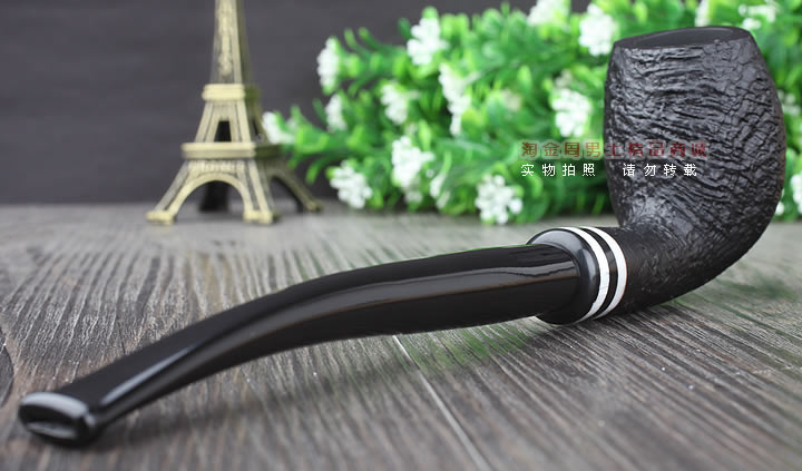 【淘金周】丹麦Stanwell石楠木烟斗阅读烟斗5件套黑白双嘴喷砂403-3