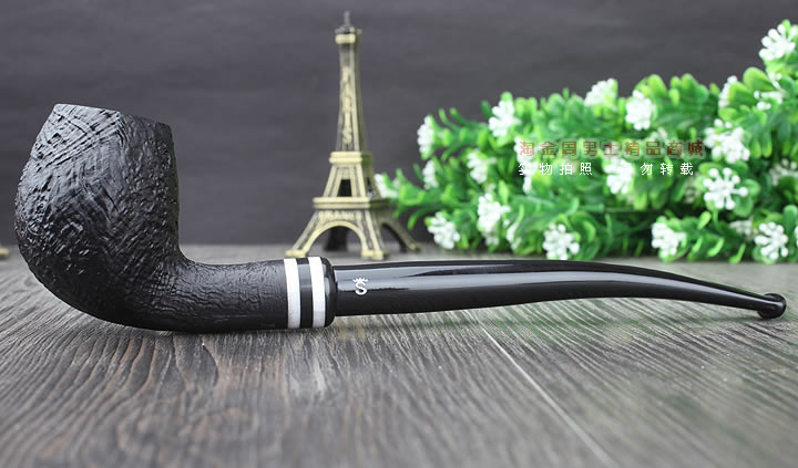 【淘金周】丹麦Stanwell石楠木烟斗阅读烟斗5件套黑白双嘴喷砂403-4