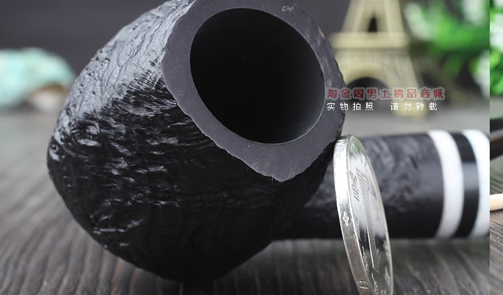 【淘金周】丹麦Stanwell石楠木烟斗阅读烟斗5件套黑白双嘴喷砂403-7