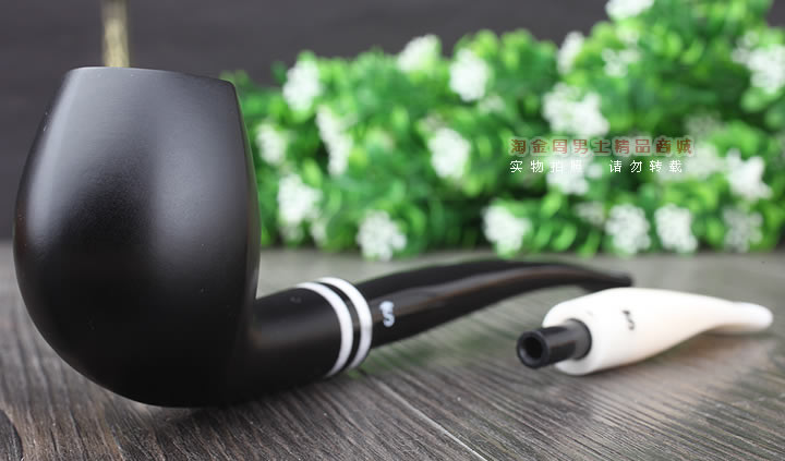 【淘金周】丹麦Stanwell双嘴石楠木烟斗阅读烟斗5件套黑白双嘴403-1
