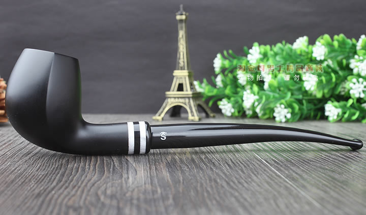 【淘金周】丹麦Stanwell双嘴石楠木烟斗阅读烟斗5件套黑白双嘴403-4