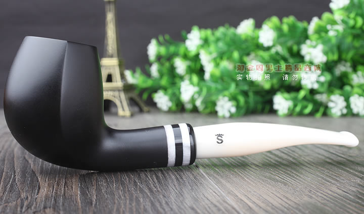【淘金周】丹麦Stanwell双嘴石楠木烟斗阅读烟斗5件套黑白双嘴403-5