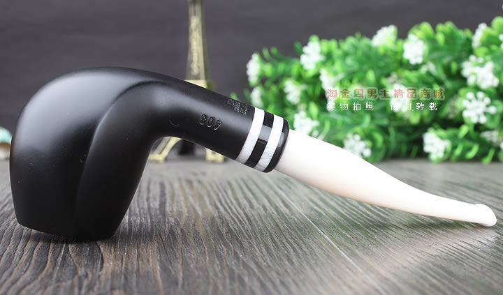 【淘金周】丹麦Stanwell双嘴石楠木烟斗阅读烟斗5件套黑白双嘴403-6