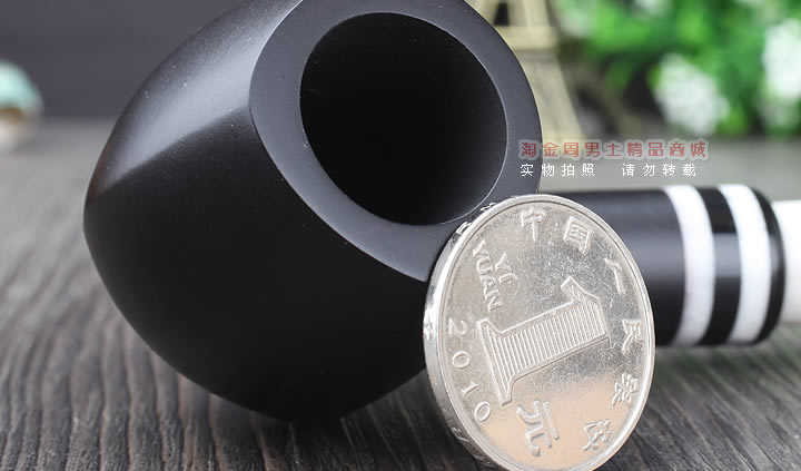 【淘金周】丹麦Stanwell双嘴石楠木烟斗阅读烟斗5件套黑白双嘴403-7