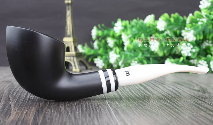 【淘金周】丹麦Stanwell双嘴石楠木烟斗阅读烟斗5件套黑白双嘴404-5