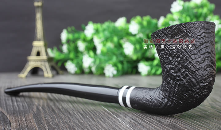 【淘金周】丹麦Stanwell石楠木烟斗阅读烟斗5件套黑白双嘴喷砂405-2
