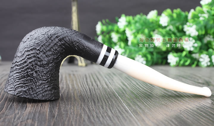 【淘金周】丹麦Stanwell石楠木烟斗阅读烟斗5件套黑白双嘴喷砂405-5