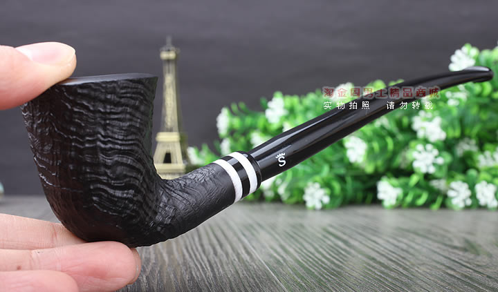 【淘金周】丹麦Stanwell石楠木烟斗阅读烟斗5件套黑白双嘴喷砂405-9