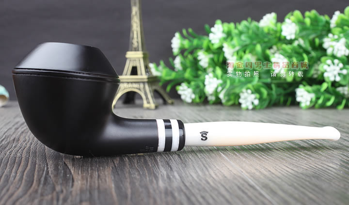 【淘金周】丹麦Stanwell双嘴石楠木烟斗阅读烟斗5件套黑白双嘴406-5