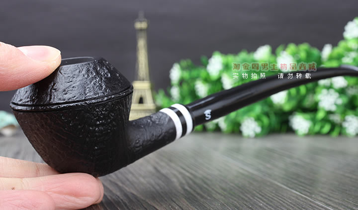 【淘金周】丹麦Stanwell石楠木烟斗阅读烟斗5件套黑白双嘴喷砂406-11