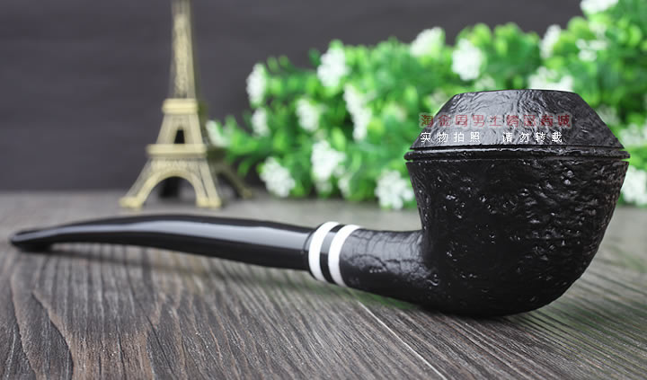 【淘金周】丹麦Stanwell石楠木烟斗阅读烟斗5件套黑白双嘴喷砂406-2