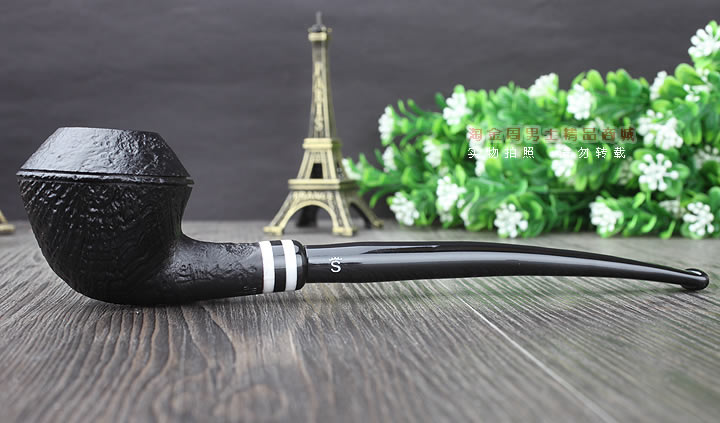 【淘金周】丹麦Stanwell石楠木烟斗阅读烟斗5件套黑白双嘴喷砂406-4