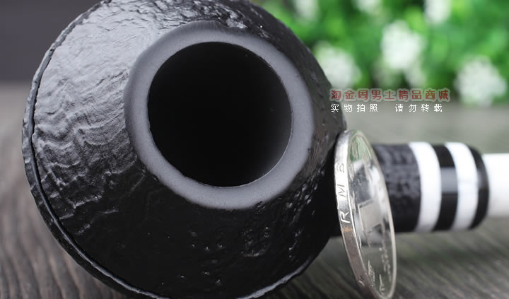 【淘金周】丹麦Stanwell石楠木烟斗阅读烟斗5件套黑白双嘴喷砂406-7