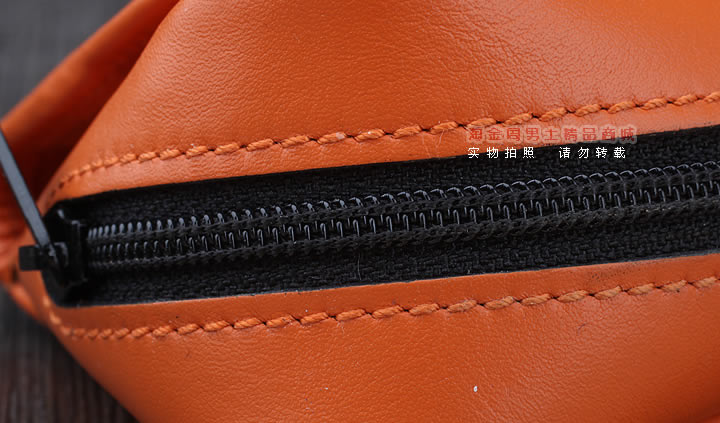 【淘金周】原装德国Martin Wess手工牛皮烟斗包 单斗包K15橙色-9