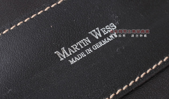 【淘金周】原装德国Martin Wess手工牛皮烟斗包 两斗包K28棕色-9