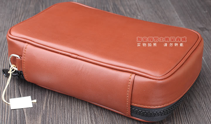 【淘金周】原装德国Martin Wess手工牛皮烟斗包 4斗包p15/4-1