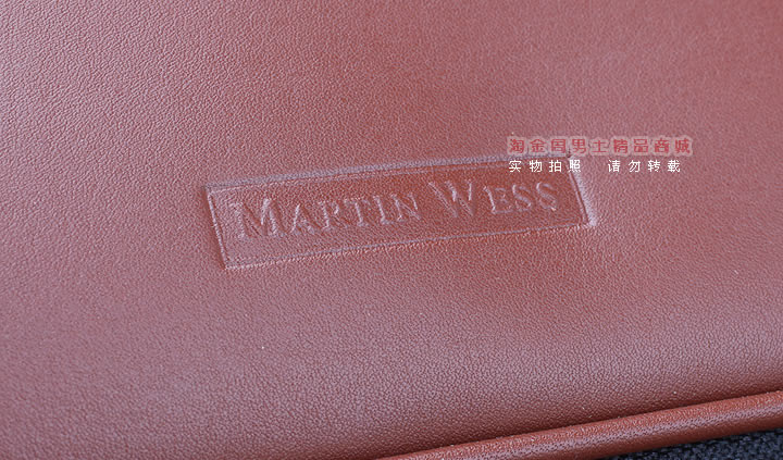 【淘金周】原装德国Martin Wess手工牛皮烟斗包 4斗包p15/4-9