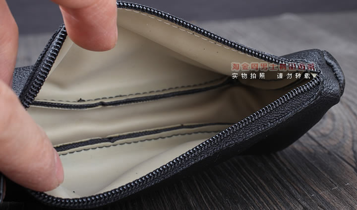 【淘金周】原装德国Martin Wess手工牛皮烟斗包 两斗包P36-2黑色-6