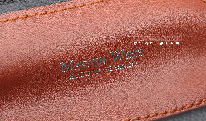 【淘金周】原装德国Martin Wess手工牛皮烟斗包 两斗包P9/2棕色-5