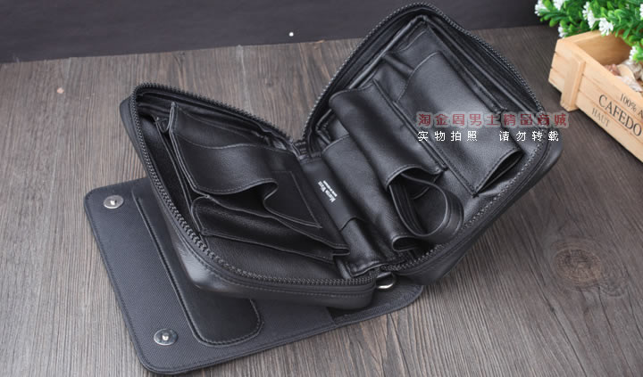 【淘金周】原装德国Martin Wess手工牛皮烟斗包 四斗包ap15/4-4