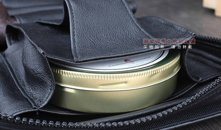 【淘金周】原装德国Martin Wess手工牛皮烟斗包 四斗包ap15/4-6