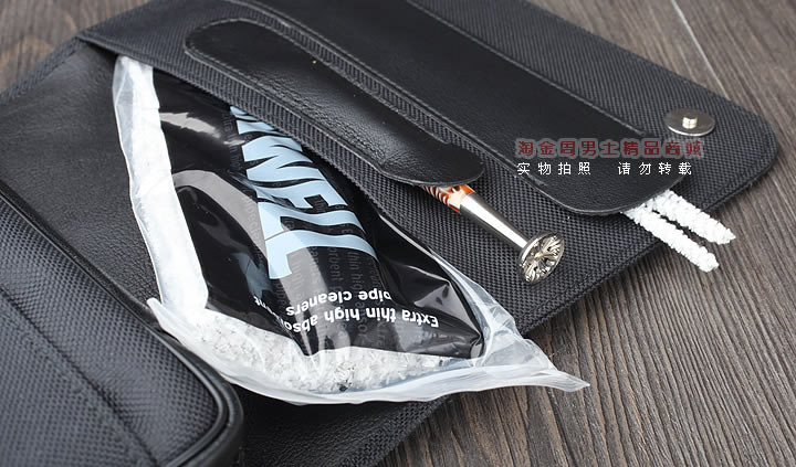 【淘金周】原装德国Martin Wess手工牛皮烟斗包 四斗包ap15/4-8