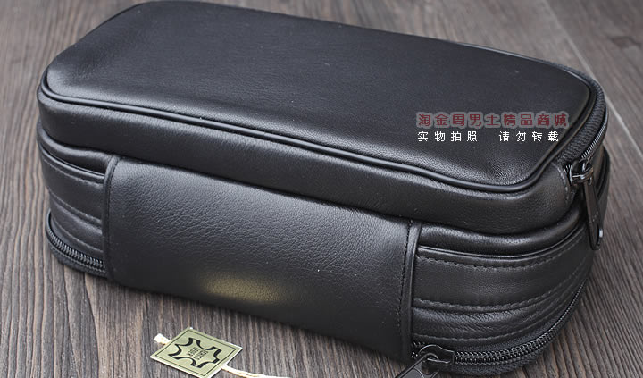 【淘金周】原装德国Martin Wess手工牛皮烟斗包 两斗包lp51/2-1