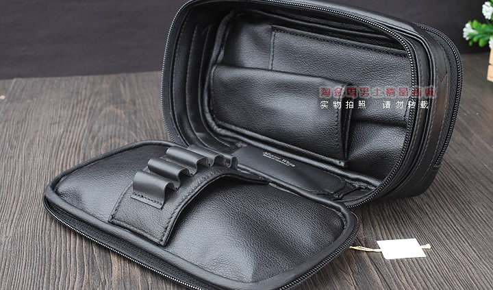 【淘金周】原装德国Martin Wess手工牛皮烟斗包 两斗包lp51/2-2