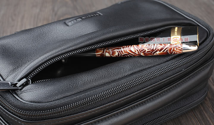 【淘金周】原装德国Martin Wess手工牛皮烟斗包 两斗包lp51/2-5