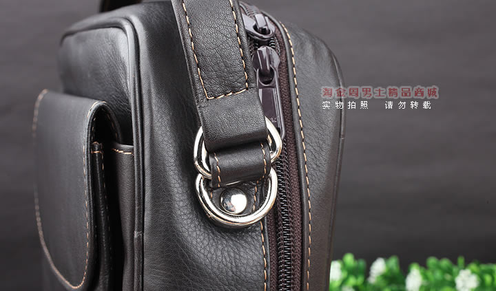 【淘金周】原装意大利lubinski鲁宾斯基真皮四斗烟斗包 I768褐色-12