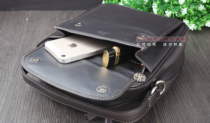 【淘金周】原装意大利lubinski鲁宾斯基真皮四斗烟斗包 I768褐色-3