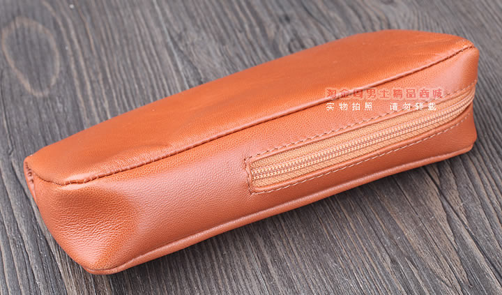 【淘金周】原装意大利鲁宾斯基lubinski真皮单斗烟斗包 I803棕色-2