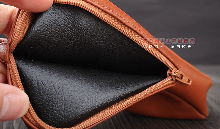 【淘金周】原装意大利鲁宾斯基lubinski真皮单斗烟斗包 I803棕色-8