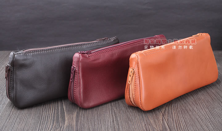 【淘金周】原装意大利鲁宾斯基lubinski真皮2斗烟斗包 I805紫红色-10