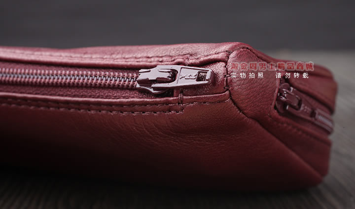 【淘金周】原装意大利鲁宾斯基lubinski真皮2斗烟斗包 I805紫红色-8