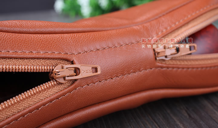 【淘金周】原装意大利鲁宾斯基lubinski真皮2斗烟斗包 I805棕色-6