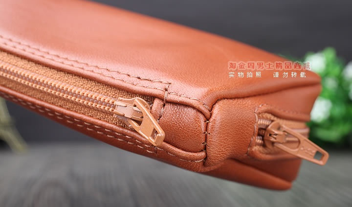 【淘金周】原装意大利鲁宾斯基lubinski真皮2斗烟斗包 I805棕色-8