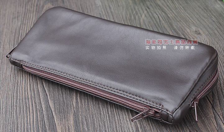 【淘金周】原装意大利鲁宾斯基lubinski真皮两斗烟斗包 I805褐色-1