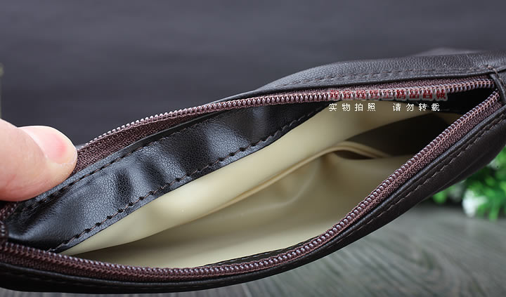 【淘金周】原装意大利鲁宾斯基lubinski真皮两斗烟斗包 I805褐色-4