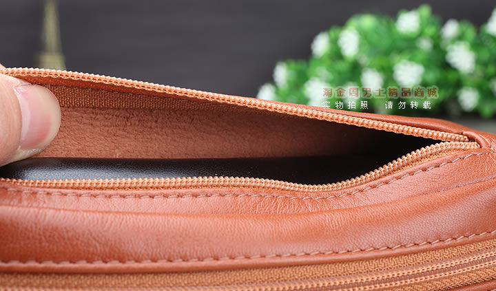 【淘金周】原装意大利lubinski鲁宾斯基真皮两斗烟斗包 I811棕色-4