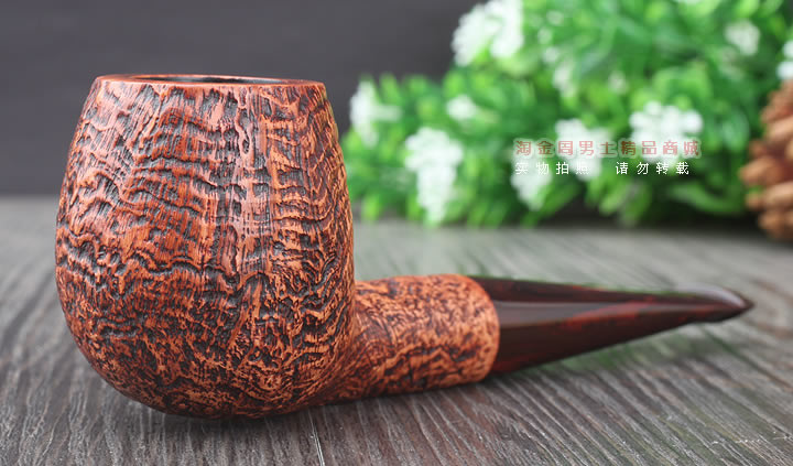 淘金周 英国Dunhill登喜路石楠木烟斗 5件套乡村喷砂 COUNTY 4101-1