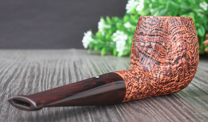 淘金周 英国Dunhill登喜路石楠木烟斗 5件套乡村喷砂 COUNTY 4101-3